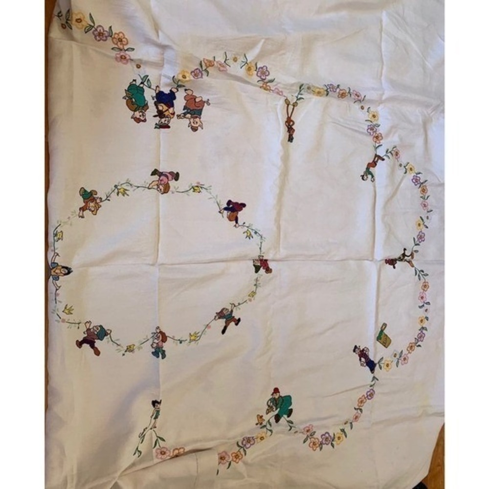 60's Vintage Handmade Disney's Tablecloth